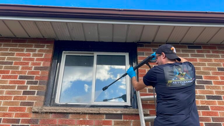 Commercial window cleaning and pressure washing services in Etobicoke.